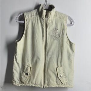 Ralph Lauren Cream Fleece Vest